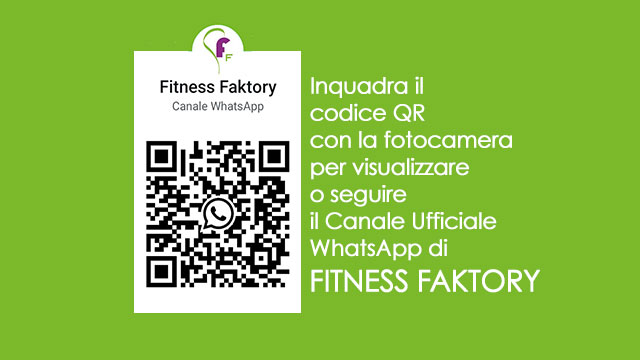 Nuovo canale ufficiale WhatsApp della palestra Fitness Faktory