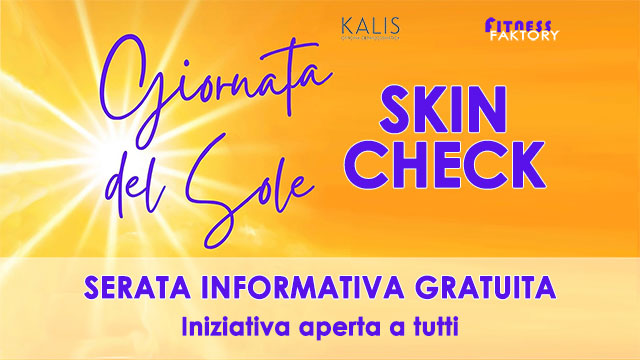 Skin Check serata informativa gratuita maggio 2026 palestra Fitness Faktory